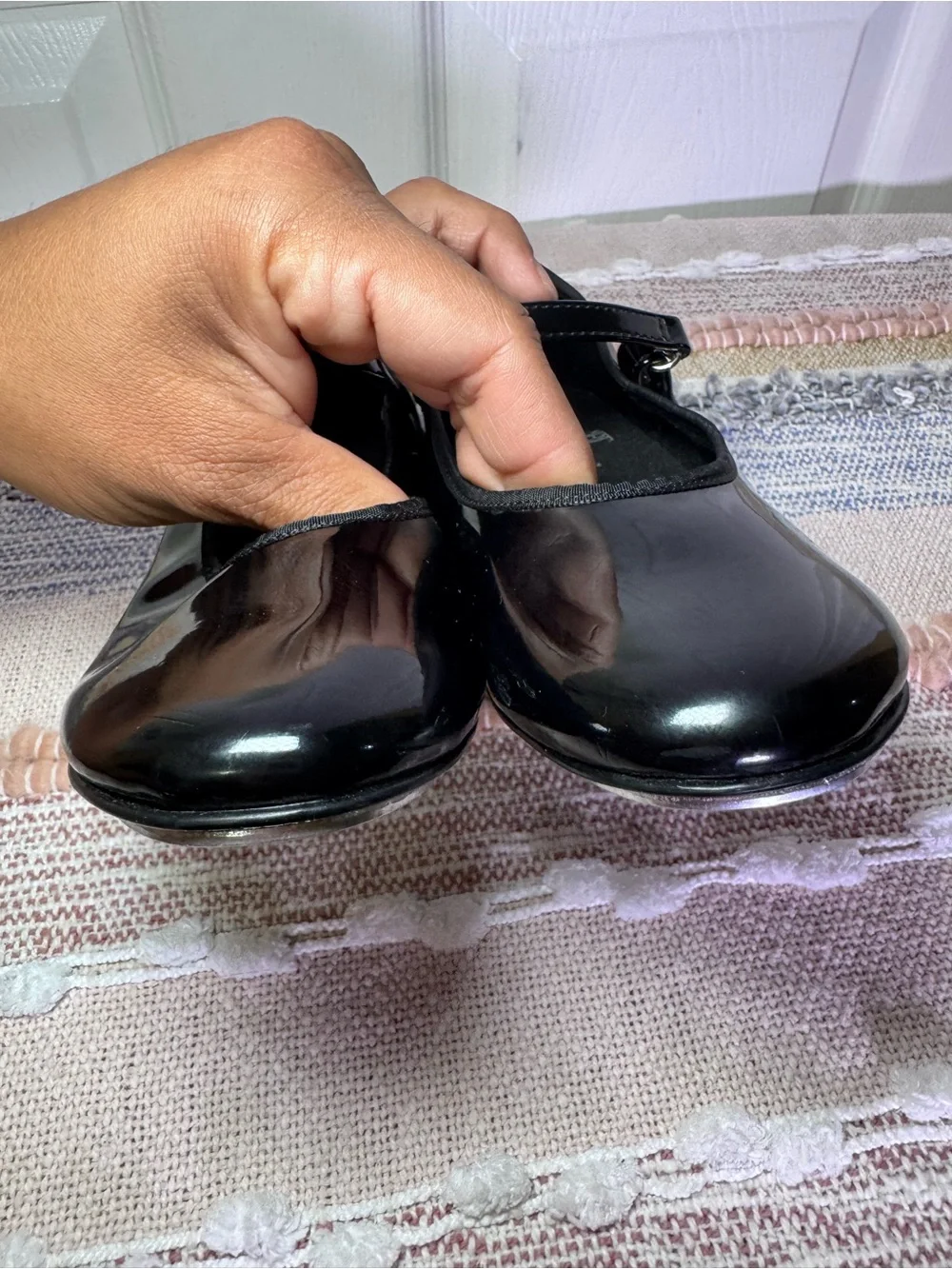 Kids Black Patent Mary Jane Dress Shoes